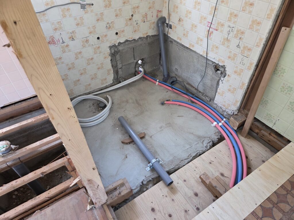 浴室の解体後